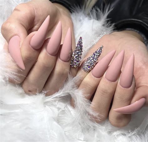 elegant matte nails.